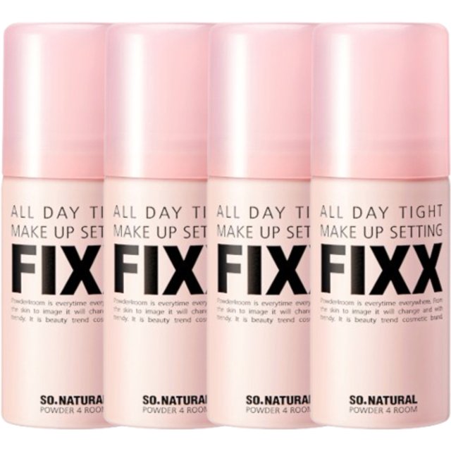 So Natural - All Day Tight Make Up Setting Fixx - 35ml (4ea) Set