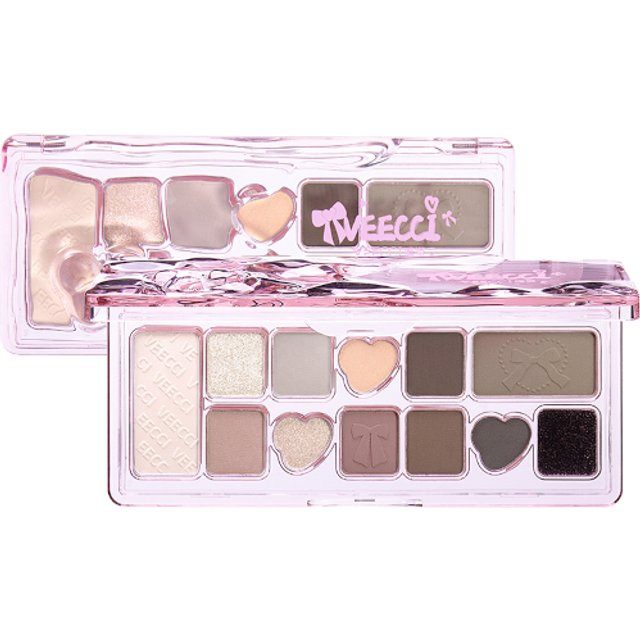 VEECCI - Ribbon Fantasy Eleven Colors Eyeshadow Palette - 9.3g - Y01 Misty Fantasy