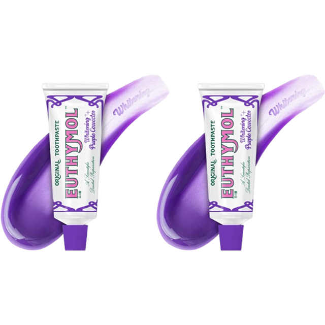 EUTHYMOL - Whitening Purple Toothpaste - 106g (2ea) Set