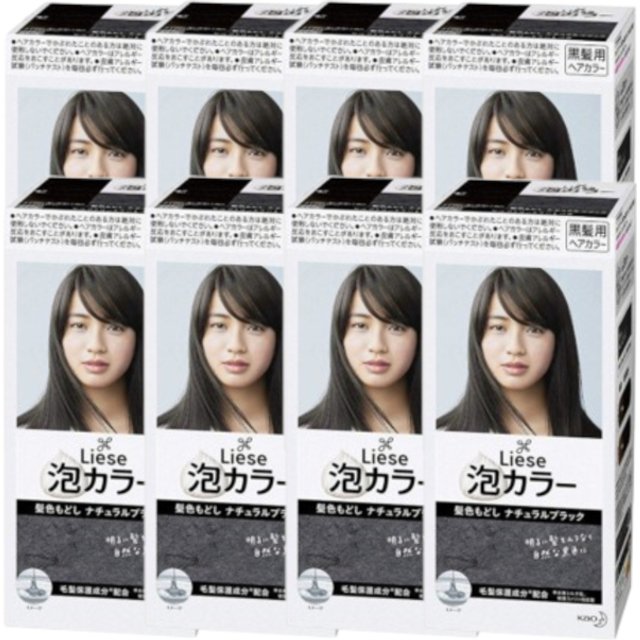 Kao - Liese Creamy Bubble Color (Japan Version) - 1 box - Natural Black (8ea) Set