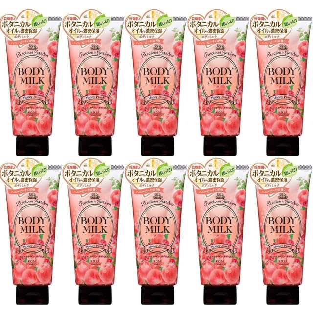Kose - Precious Garden Body Milk - Honey Peach - 200g (10ea) Set