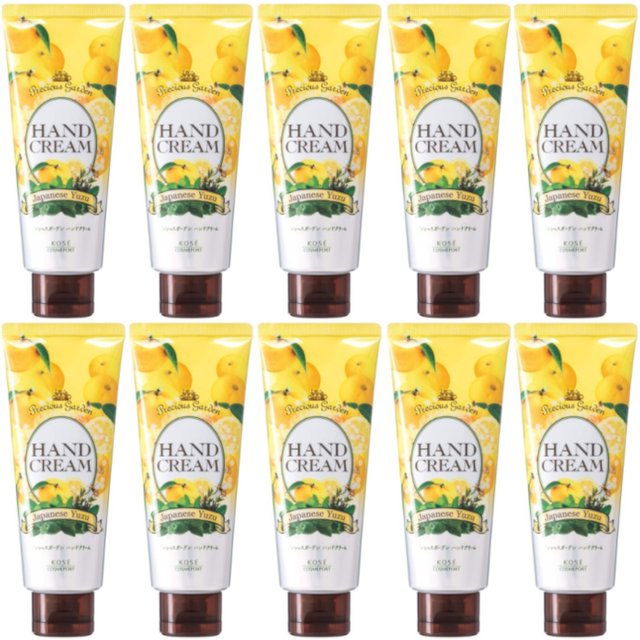 Kose - Precious Garden Hand Cream - Yuzu - 70g (10ea) Set