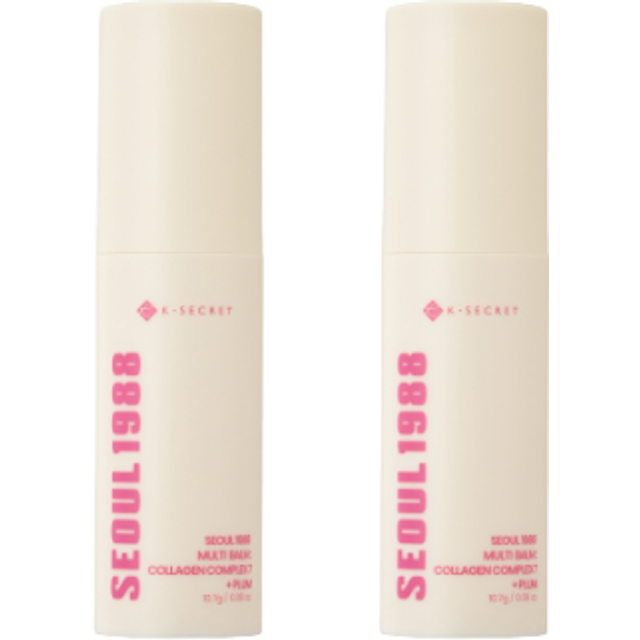 KSECRET - SEOUL 1988 Multi Balm : Collagen Complex 7 + Plum - 10.7g DUO Set