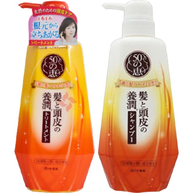 Rohto Mentholatum - 50 Megumi Fragile Hair Care Set