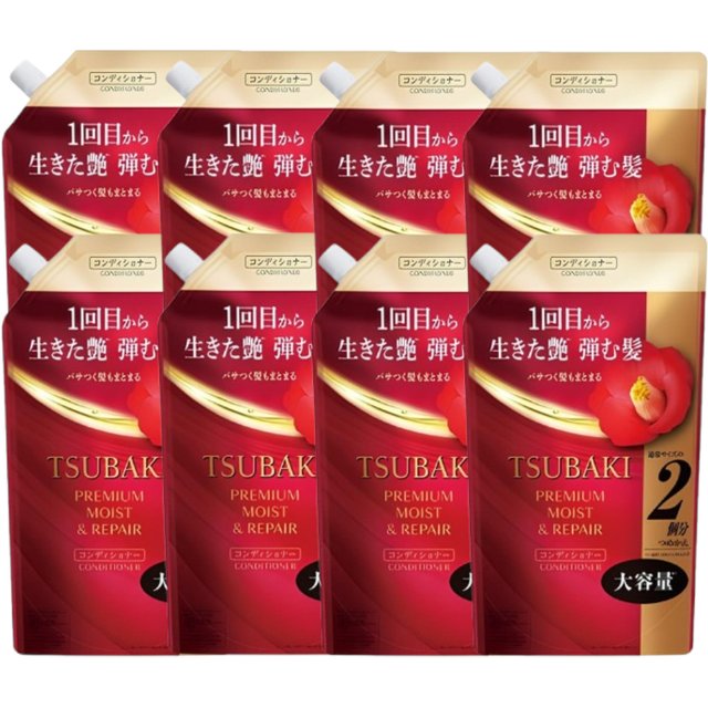 Shiseido - Tsubaki Premium Moist & Repair Conditioner Refill - 600ml (8ea) Set