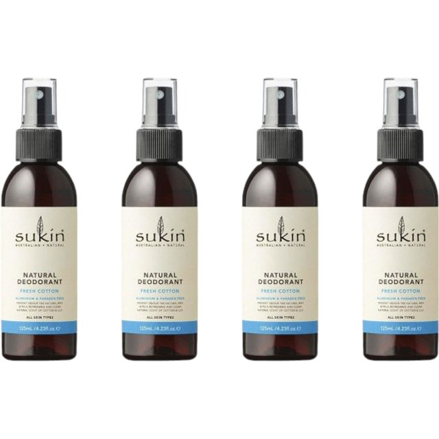 Sukin - Natural Deodorant Fresh Cotton - 125ml (4ea)