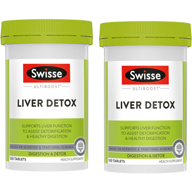 Swisse - Ultiboost Liver Detox Supplement - 120 Tablets Duo Set