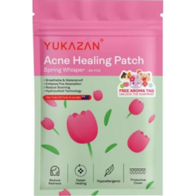 YUKAZAN - Hydrocolloid Acne Healing Patch With Tea Tree Oil - 20pcs - Tulips