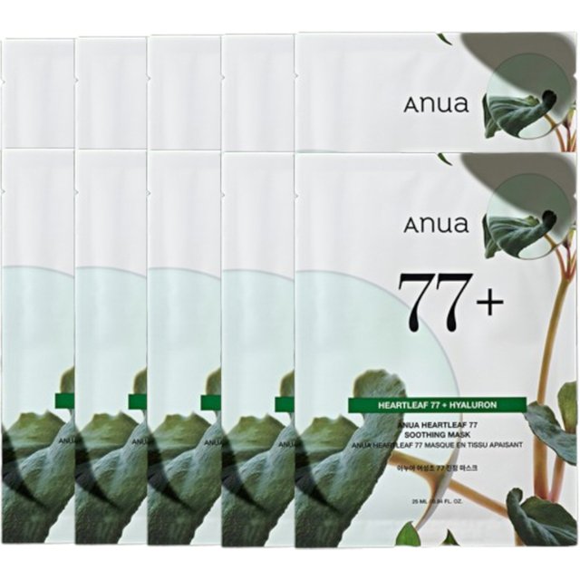 ANUA -Heartleaf 77 Soothing Mask - 1pc (10ea) Set