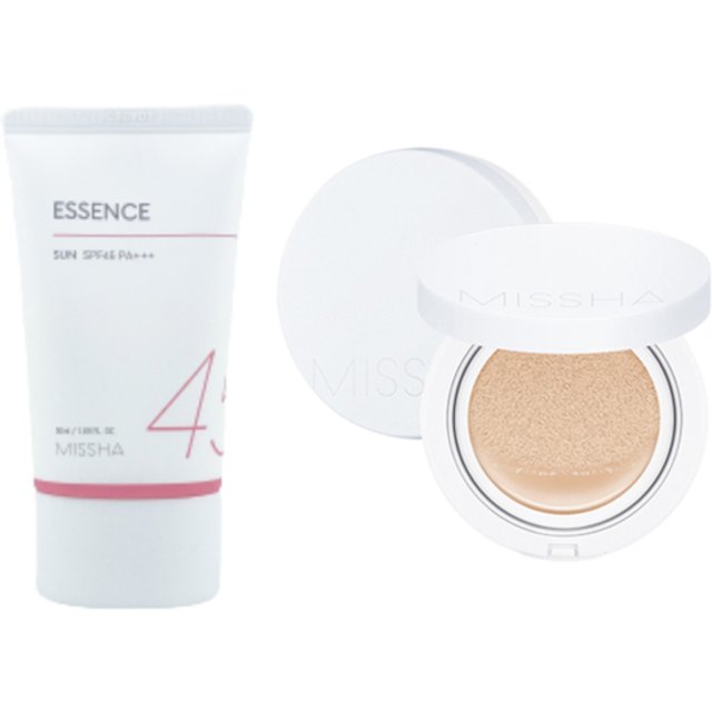 Missha Essence Sun X Magic Cushion Moist Up Light Beige Set
