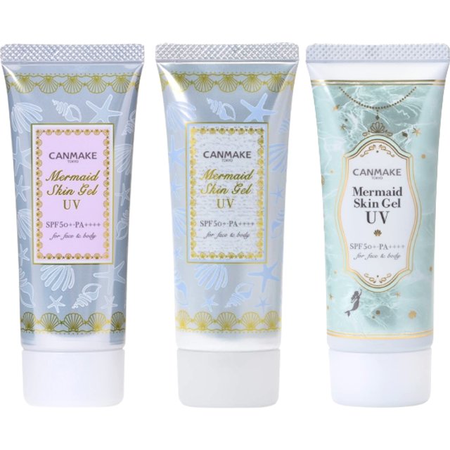 CANMAKE - Mermaid Skin Gel Set (01 Clear & 02 White & C01 Mint)