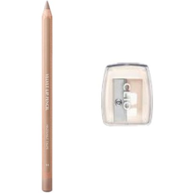 CLIO - Velvet Lip Pencil Set - 1 set (2 items) - 14 Hazelnut Taupe
