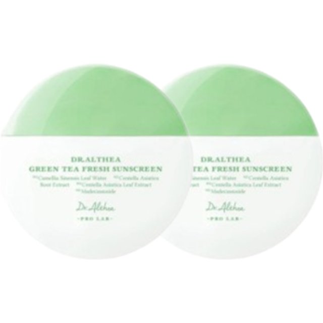 Dr. Althea - Green Tea Fresh Sunscreen SPF50+ PA++++ - 45ml (2ea) Set