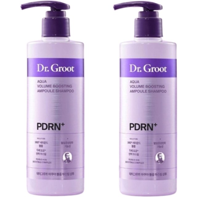 Dr. Groot - Aqua PDRN Volume Boosting Ampoule Shampoo Set - 300ml x2