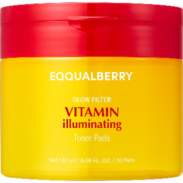 EQQUALBERRY - Vitamin Illuminating Toner Pads - 180ml / 70 pads