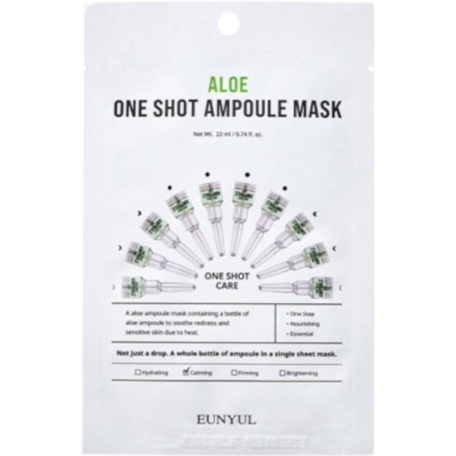 EUNYUL - One Shot Ampoule Mask - Aloe - 1pc