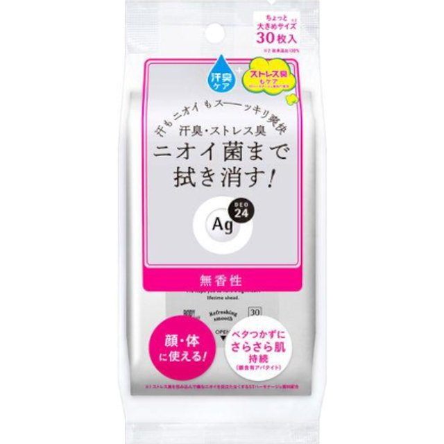 Fine Today - Ag Deo 24 Clear Shower Sheet - 30pcs - Unscented