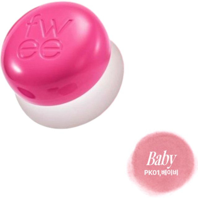 Fwee - Lip & Cheek Blurry Pudding Pot - 5g - PK01 Baby
