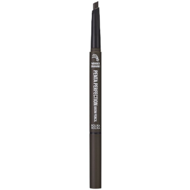Holika Holika - Wonder Drawing Penta Perfection Brow Pencil - 0.3g - 01 Dark Brown