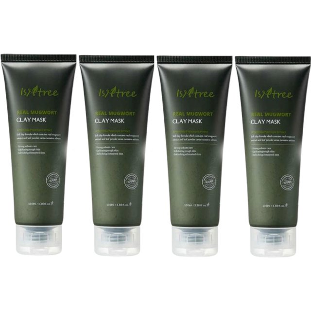 Isntree - Real Mugwort Clay Mask (4ea) Set
