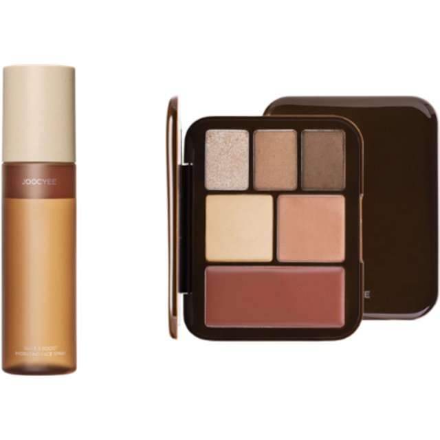 Joocyee - COTD Coffee Wake & Boost Hydrating Face Spray - 100 ml (1ea) & Lookbook Multi Palette - 13.5g - 01 Monday Coffee...