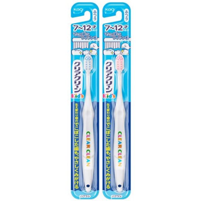Kao - Clear Clean Kids Toothbrush for Age 7-12 - Random Colour - 1pcs