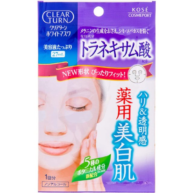Kose - Clear Turn White Tranexamic Acid White Mask - 1 sheet