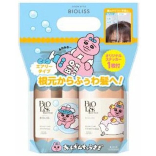 Kose - Salon Style Bioliss Pure Retouch Bouncy Airy Shampoo & Conditioner Set Choigosim Limited Edition - 480ml + 480ml