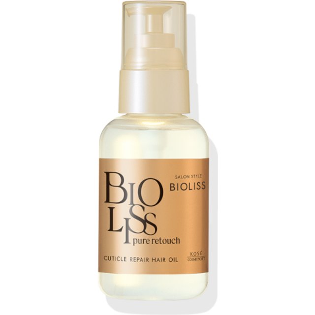 Kose - Salon Style Bioliss Pure Retouch Cuticle Repair Hair Oil - 80ml