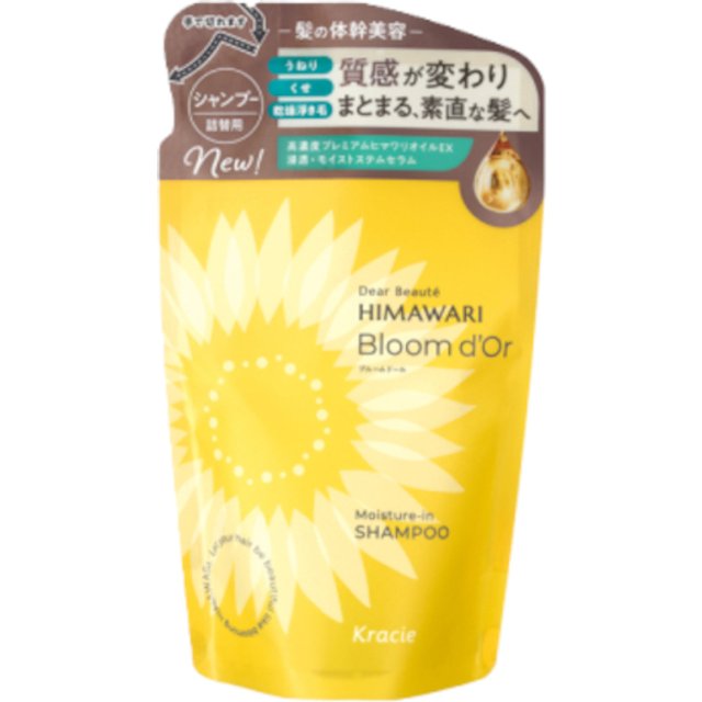 Kracie - Dear Beaute Himawari Bloom d'Or Moisture-in Shampoo Refill - 330ml