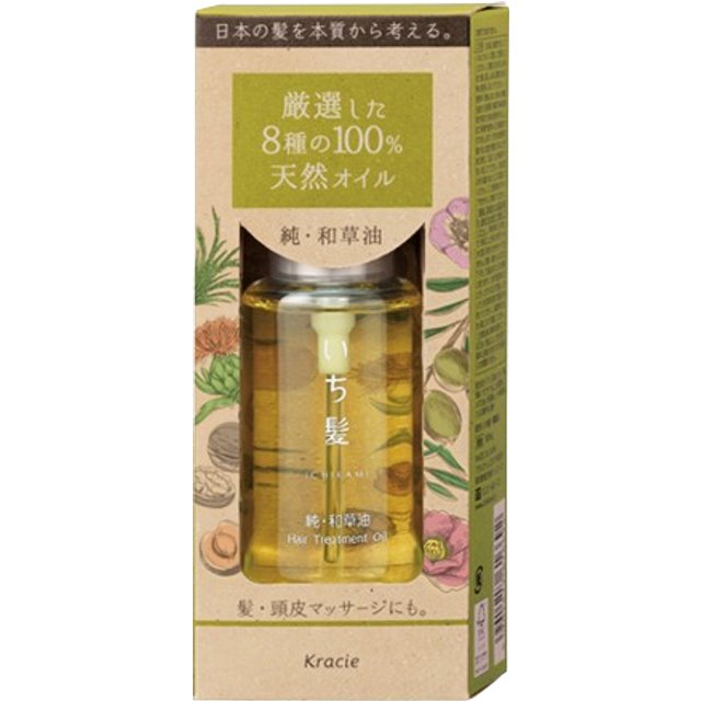 Kracie - Ichikami Pure Japanese Herb Hair Treatment Oil - 60ml