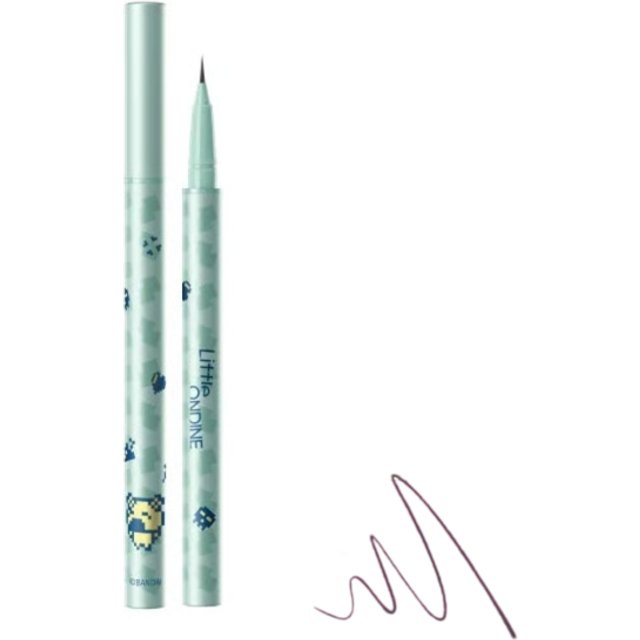 Little Ondine - Tamagotchi Collaboration Ultra-Fine Liquid Eyeliner - 0.5ml - 04 Gray Black