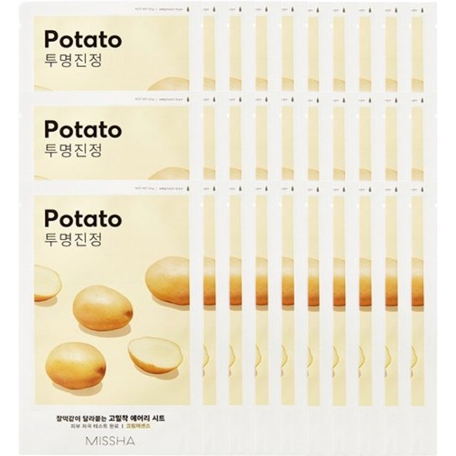 MISSHA - Airy Fit Sheet Mask - Potato - 1pc (30ea) Set