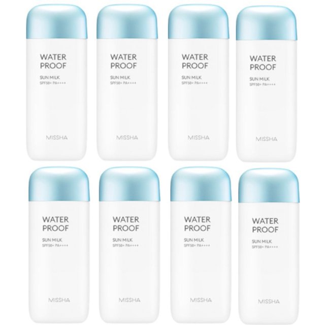 MISSHA All-Around Safe Block Waterproof Sun Milk - 70ml (8ea) Set