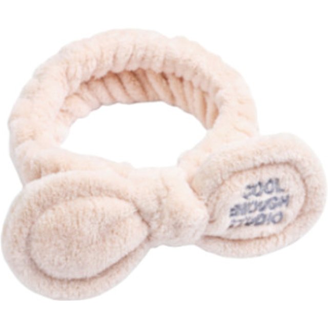 MsBlossom - Face Wash Cute Ribbon Headband - 1pc - Coral