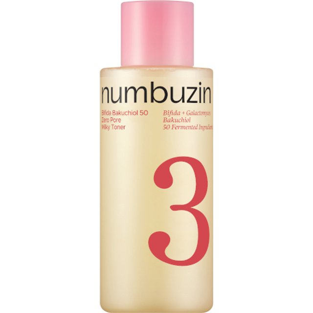 numbuzin - No.3 Bifida Bakuchiol 50 Zero Pore Milky Toner - 200ml