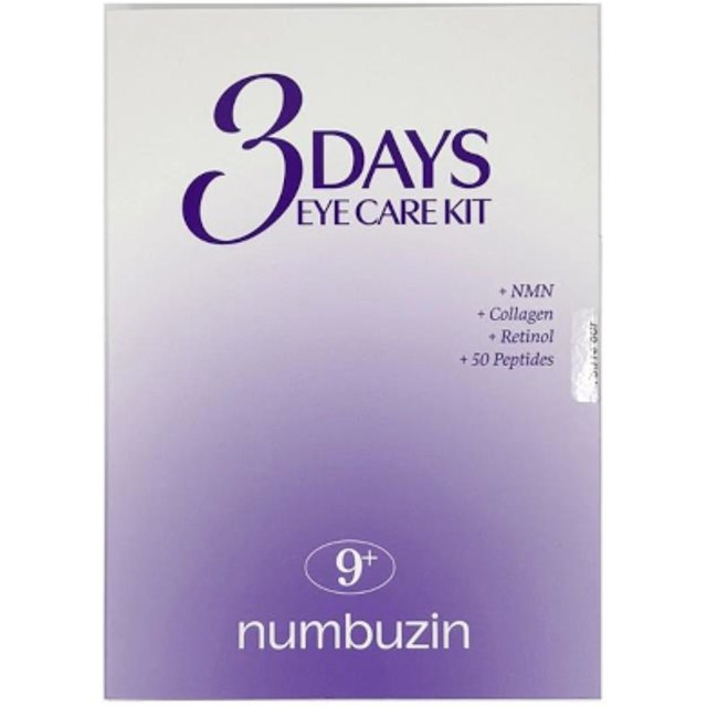 numbuzin - No.9 NAD+ Retinol Eye Cream + Collagen Eye Patch 3 Days Eye Care Kit - 1 set (2 items)