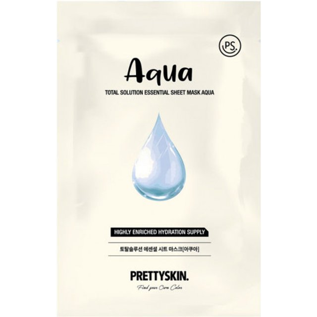 PRETTYSKIN - Total Solution Essential Sheet Mask - 1pc - Aqua