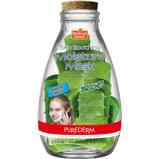 PUREDERM - Skin Soothing Moisture Mask - 15g - Aloe