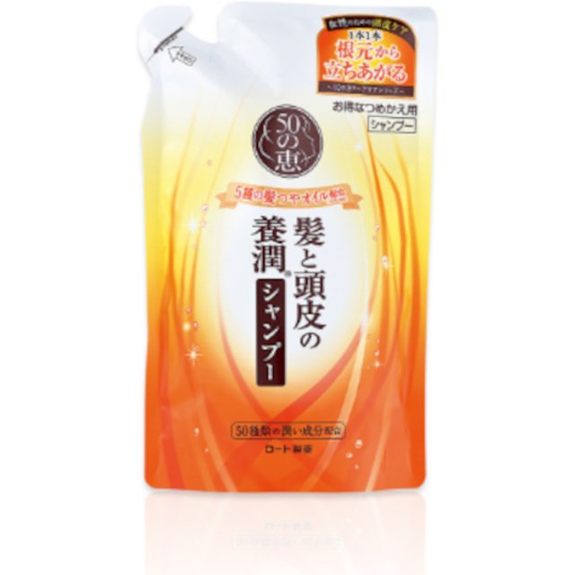 Rohto Mentholatum - 50 Megumi Scalp Nourishing Shampoo Refill - 330ml