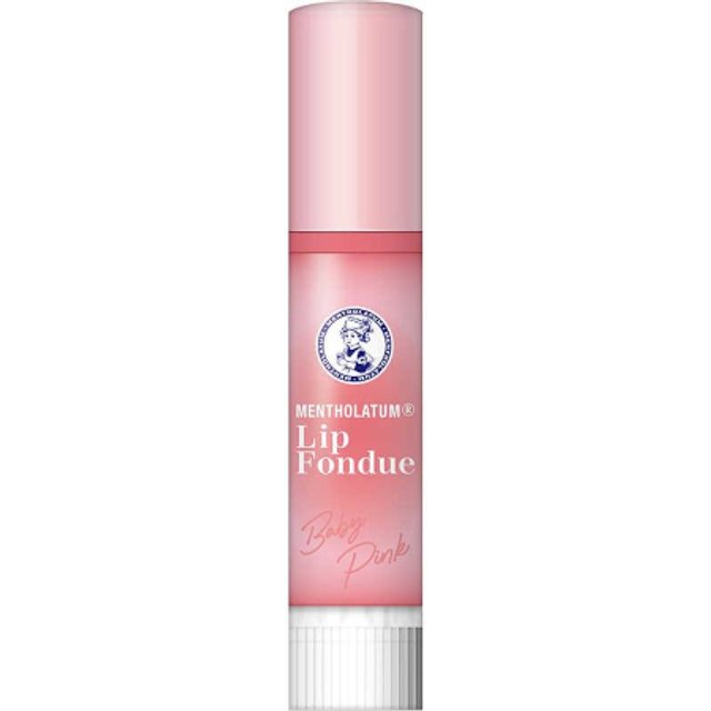 Rohto Mentholatum - Lip Fondue Color Lip Balm - 3.2g - Baby Pink
