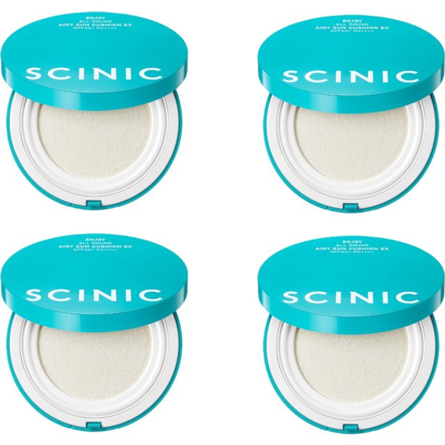 SCINIC Enjoy All Round Airy Sun Cushion EX SPF50+ PA++++ - 25g (4ea) Set