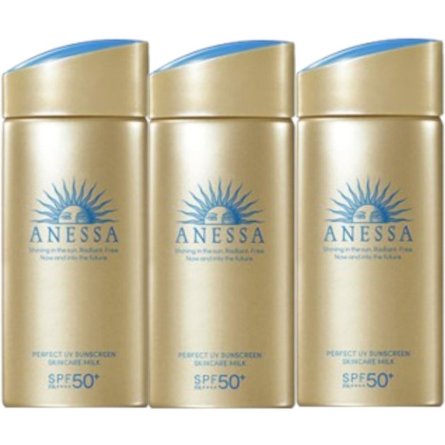 Shiseido - Anessa Perfect UV Sunscreen Skincare Milk N SPF50+ PA++++ - (Random Version) - 90ml (3ea) Set