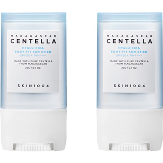 SKIN1004 Madagascar Centella Hyalu-Cica Silky-Fit Sun Stick SPF50+ PA++++ - 20g (2ea) set