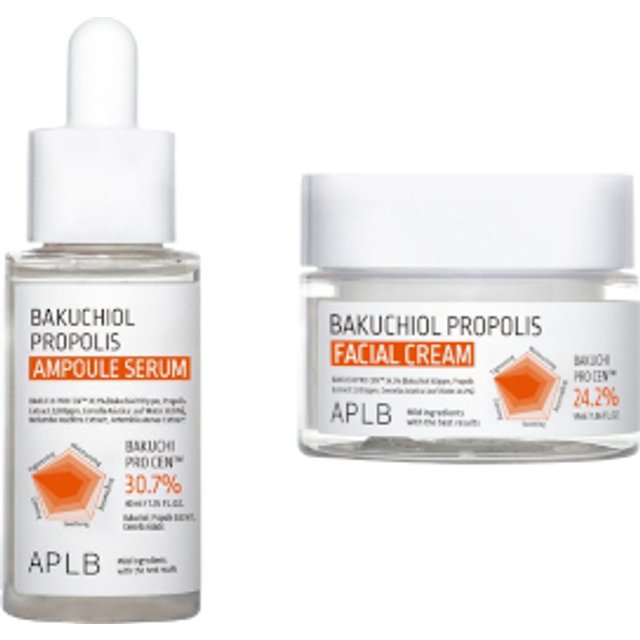 APLB - Bakuchiol Propolis Ampoule Serum - 40ml + Facial Cream - 55ml Set