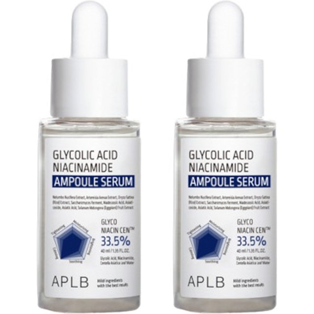 APLB - Glycolic Acid Niacinamide Ampoule Serum - 40ml (2ea) Set