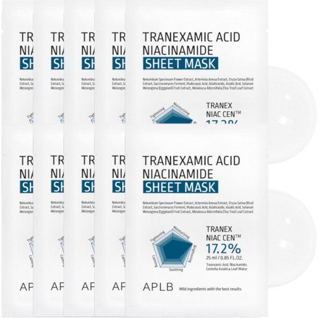 APLB - Tranexamic Acid Niacinamide Sheet Mask (10ea) Set