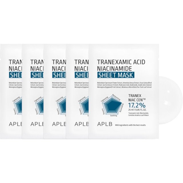 APLB - Tranexamic Acid Niacinamide Sheet Mask - 1pcs*25ml (5ea) Set