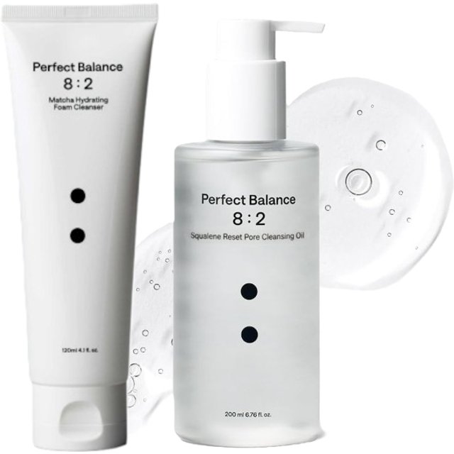 B : Lab - Matcha Hydrating Foam Cleanser (New version) - 120ml (1ea) + Squalene Reset Pore Deep Cleansing Oil - 200ml (1ea) Set