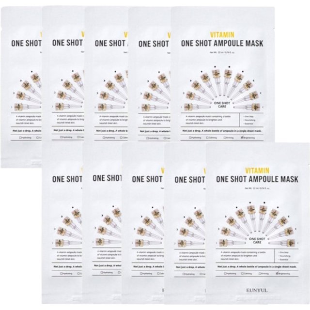 EUNYUL - One Shot Ampoule Mask - Vitamin - 10pcs set